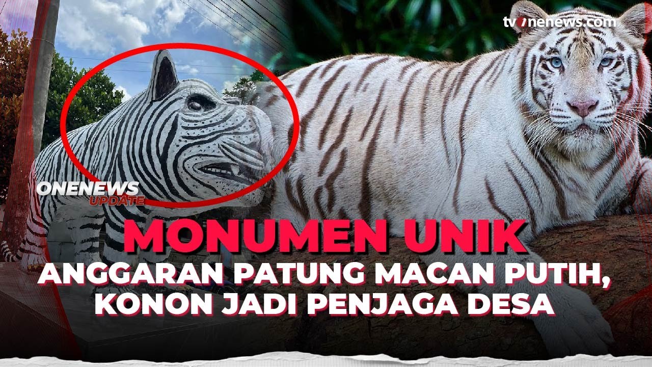 Viral! Patung Macan Putih Tapi Mirip Kudanil di Kediri | OneNews Update