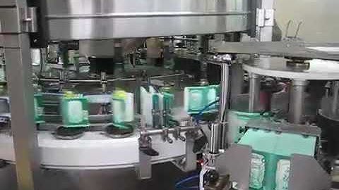 rotary wet glue labeling machine for tin can