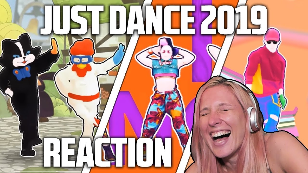 JUST DANCE 2019 TRAILERS REACTION! (New Rules Dua Lipa, and almost die laughing xD) ps4 controller