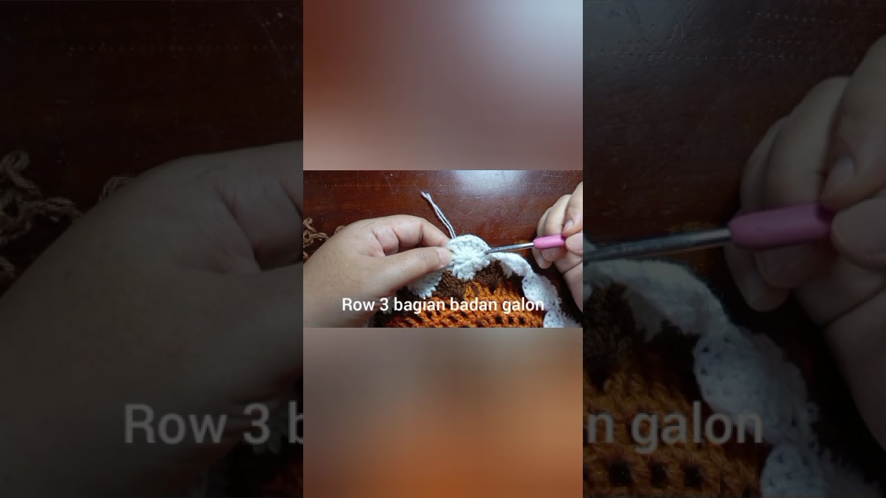 Tutorial Sarung Galon Rajut Motif Berlian || Crochet Gallon Cover 02