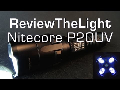 ReviewTheLight:  Nitecore P20UV (800 White Lumens + 365nm UltraViolet!)