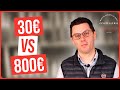 Un couteau  30 vs un couteau japonais  800