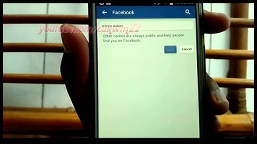 Android Phone : How to Add Maiden Name on Facebook App