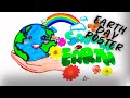 Earth day poster for kids  earth day poster drawing for competition  earth day 22nd april