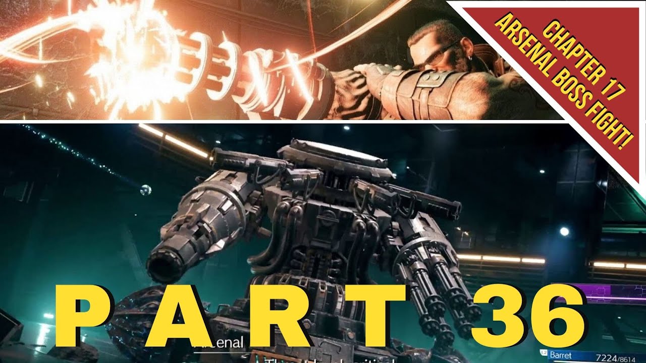 Final Fantasy 7 Remake - Chapter 17 - Arsenal Boss Fight - No ...