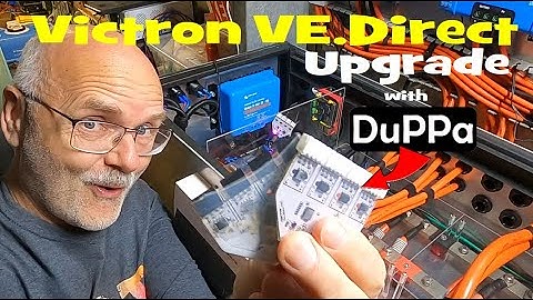 Upgrading the Victron VE.Direct connections in the battery shelf with Duppa disco lights🕺🪩