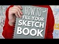 10 Ways to Fill Your Sketchbook + mini Sketchbook Tour