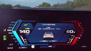 2025 BMW M3 touring G81, fuel consumption at 140 KM/H