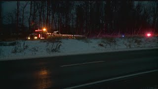 Semi rollover crash backs up traffic on I-80 in Mercer County