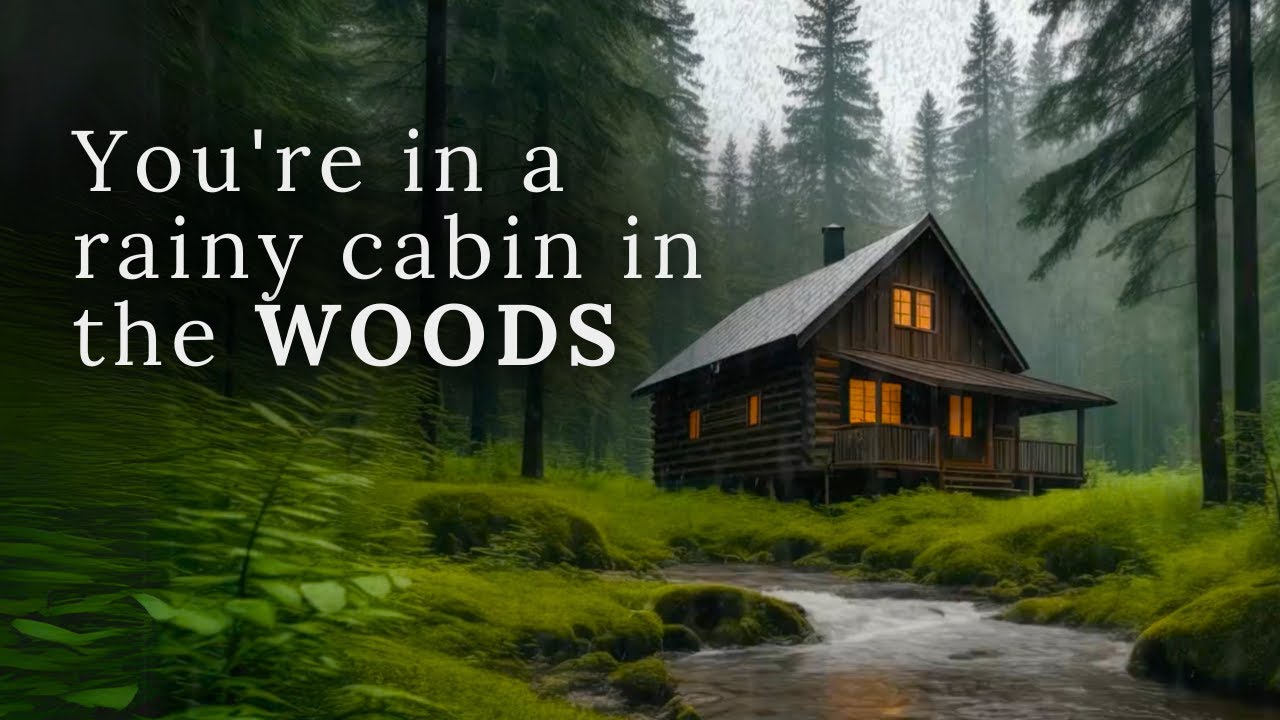 Cozy Rainy Cabin in the Woods 🌧️ | Relaxing Ambience, Rain Sounds for ...