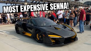 MOST EXPENSIVE MCLAREN SENNA! FULLY EXPOSED CARBON FIBER! | South OC Cars and Coffee