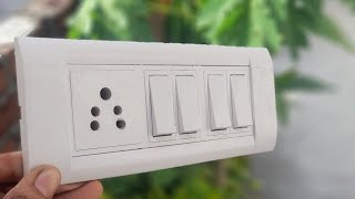 How to make electric board | 4 Switch 1 socket connection wiring