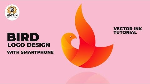 How to create BIRD logo in vector ink | vector ink tutorial