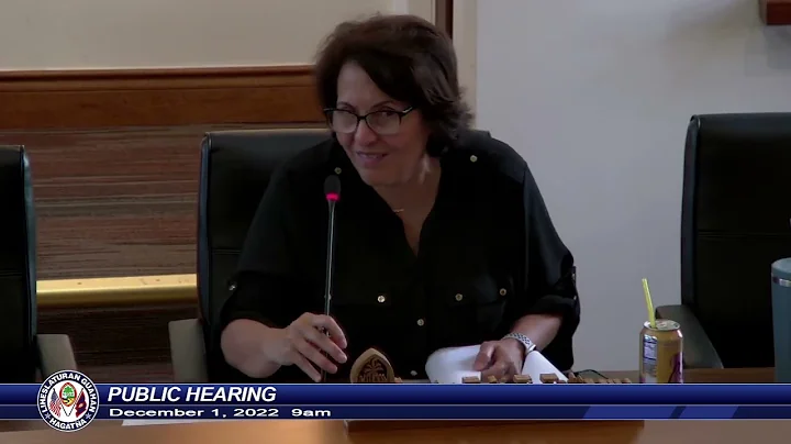 Public Hearing - Senator Amanda L. Shelton - Decem...