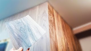 How To Use Wood Veneer / How to Apply Wood Veneer to the wall