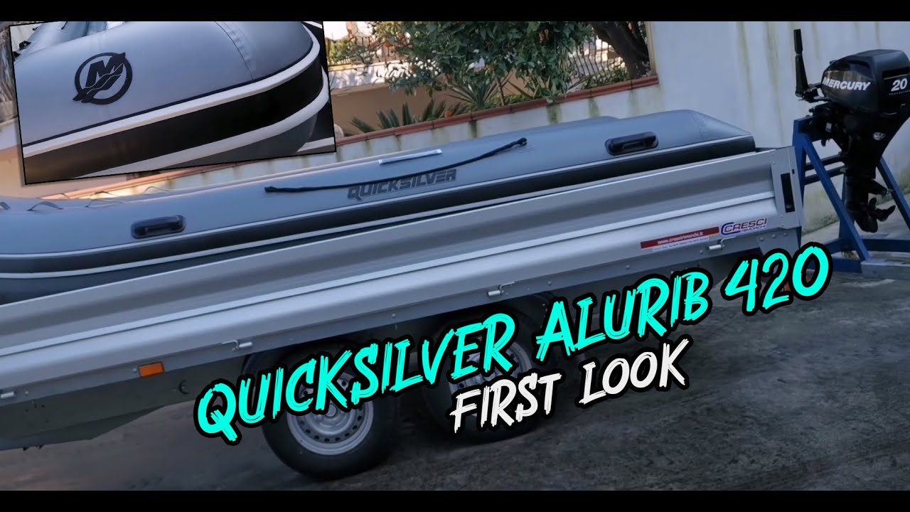 Gommone Quicksilver alu rib 420 first look YouTube