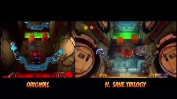 Crash Bandicoot N. Sane Trilogy (PS4) - CB1 Level 19 Cortex Power PS1 & PS4 Comparison (Promo Video)