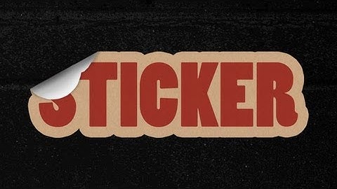 How to create a Peeled Sticker Text Effect in Photoshop Tutorial