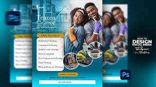 SOCIAL MEDIA FLYER DESIGN | CLEANING SERVICE FLYER DESIGN | Flyer Design in Photoshop