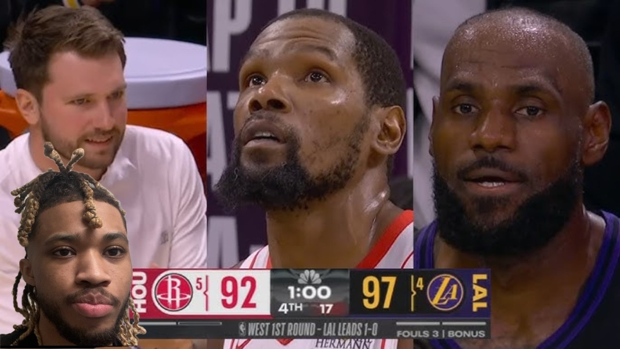 FINAL MINUTE to Los Angeles Lakers vs Houston Rockets Game 2 (Reaction ...