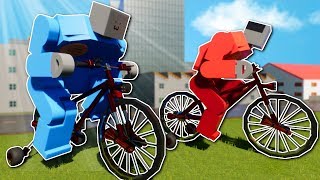 CRAZY BIKE RACE! - Brick Rigs Multiplayer Gameplay - Lego Canyon Bike Race screenshot 4