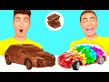 Real Food vs Chocolate Food Challenge | Crazy Challenge by RaPaPa