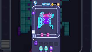 SATISFYING ASMR GAME | Pixel Flow Level 18 #gameplay #ios #android #satisfying