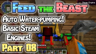 Minecraft FTB Hermitcraft Part 08: Basic Steam Engines!