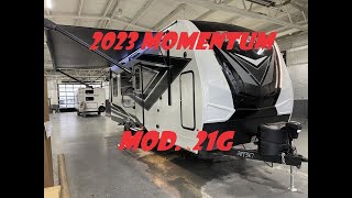 2023 Grand Design Momentum 21G Toy Hauler For Sale at Bish's RV of the Quad Cities