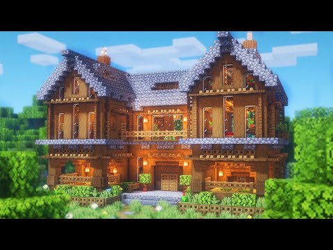 Minecraft Riesiges Haus bauen Tutorial 1.19 - Riesiges Haus bauen in Minecraft Survival Tutorial