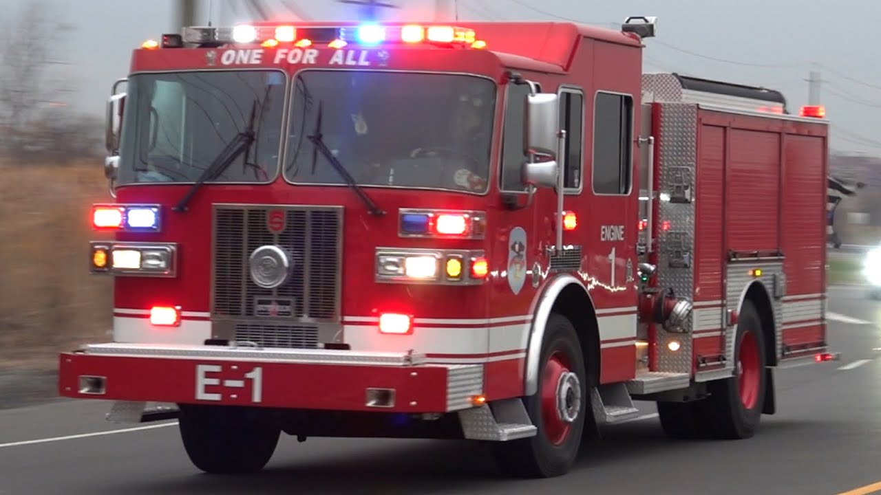 East Rutherford Fire Department Engine 1, Engine 2 & Assistant Chief Responding