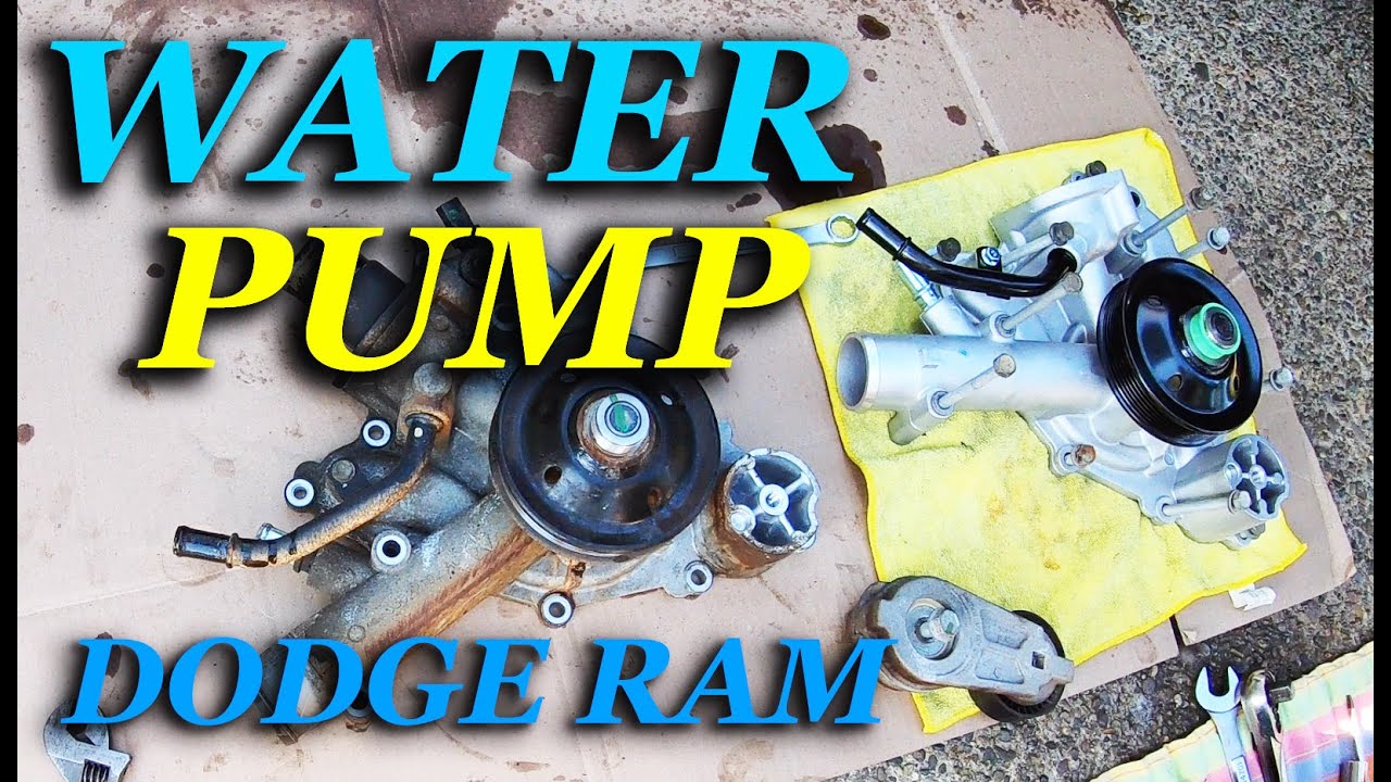 HOW TO CHANGE WATER PUMP ON A 2012 2017 DODGE RAM 1500 YouTube