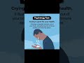 #MentalHealth👉 “What’s your experience with crying? #interesting psychologycal fact