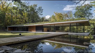 Modern One-Story Concrete Houses with Timeless Design