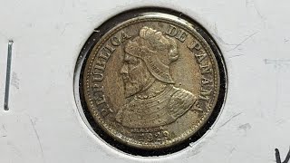 パナマ 1929年 2.5センティモス硬貨 1929 Panama Dos y Medio (2-1/2) Centesimos Coin • Values