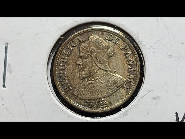 パナマ 1929年 2.5センティモス硬貨 1929 Panama Dos y Medio (2-1/2) Centesimos Coin • Values