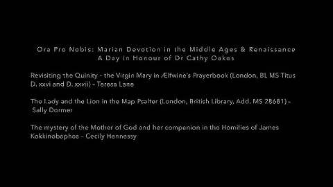 Ora Pro Nobis: Teresa Lane, Sally Dormer, Cecily H...