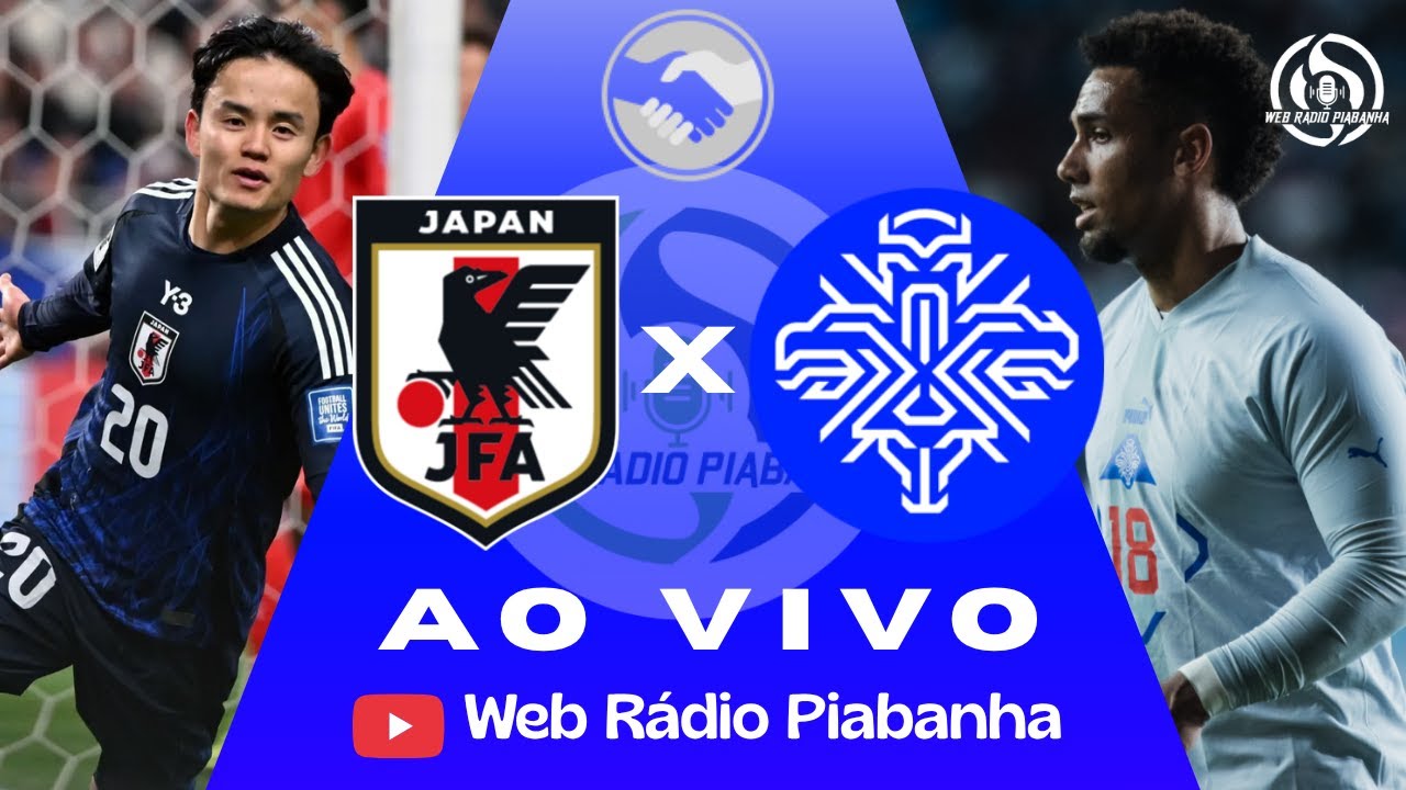 JAPÃO X ISLÂNDIA - AO VIVO E DE GRAÇA - AMISTOSO - 31/05/2026