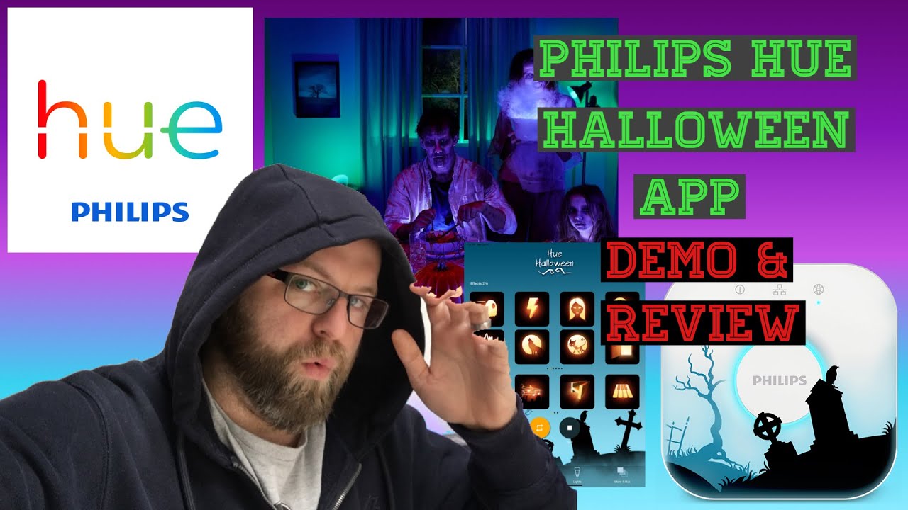 Philips Hue Halloween App Demo & Review | How To Use The Philips Hue Huelloween App