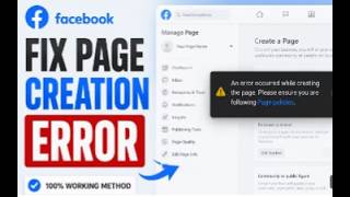 Information How to Fix Facebook Page Creation Error (100% Working Method 2026) News