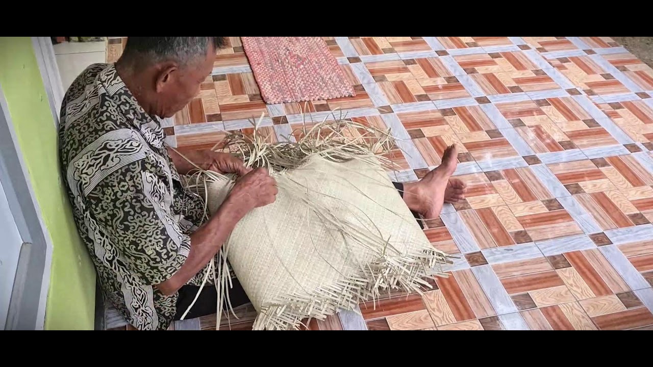 Traditional Palm Leaf Weaving by Village Hands 