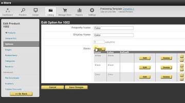 Adding a radio button list using the iHost.net e-Store