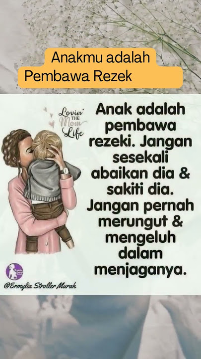 Anak kamu adalah pembawa rezeki #islam #katakatabijak #anak #rezeki #story #fyp #video #suamiistri