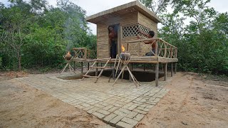 Build Decoration Private Living Room Bamboo Villa And Fish Pond Bamboo Swimming Pools Part I