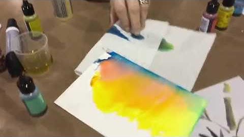 Alcohol Ink Blending Solution vs. Alcohol