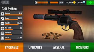 Sniper 3D Assassin Shoot to Kill Gameplay Walkthrough Upgrade Pistols Colt Python to MAXED OUT HD screenshot 5