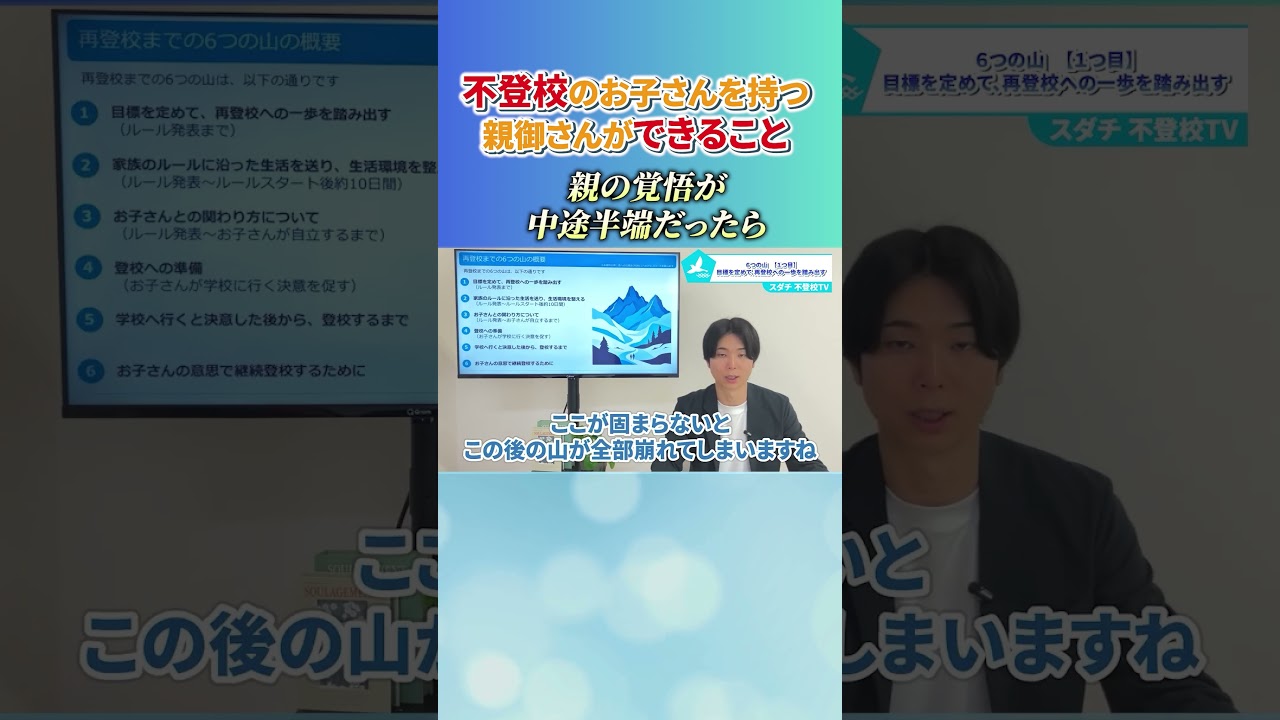 再登校するまでの「1つ目の山」③