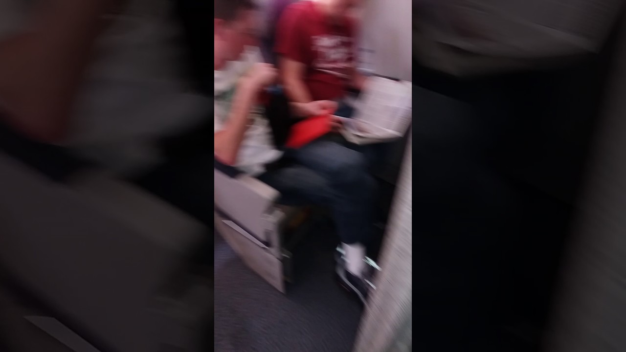 New Emirates A380 economy upper deck.