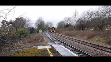 GWR 158956 With a Lovely 2 Tone @ Warminster 11/3/21