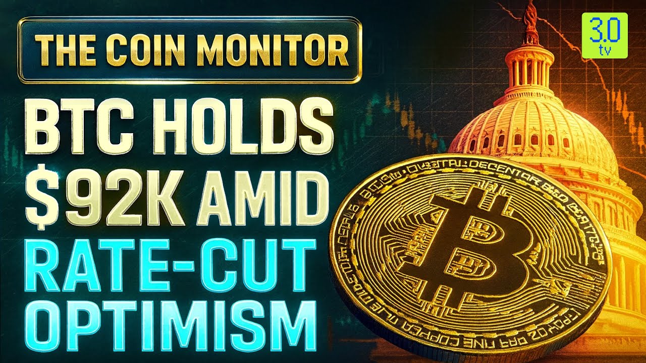 BTC Holds $92K Amid Rate-Cut Optimism | The Coin Monitor | 3.0 TV